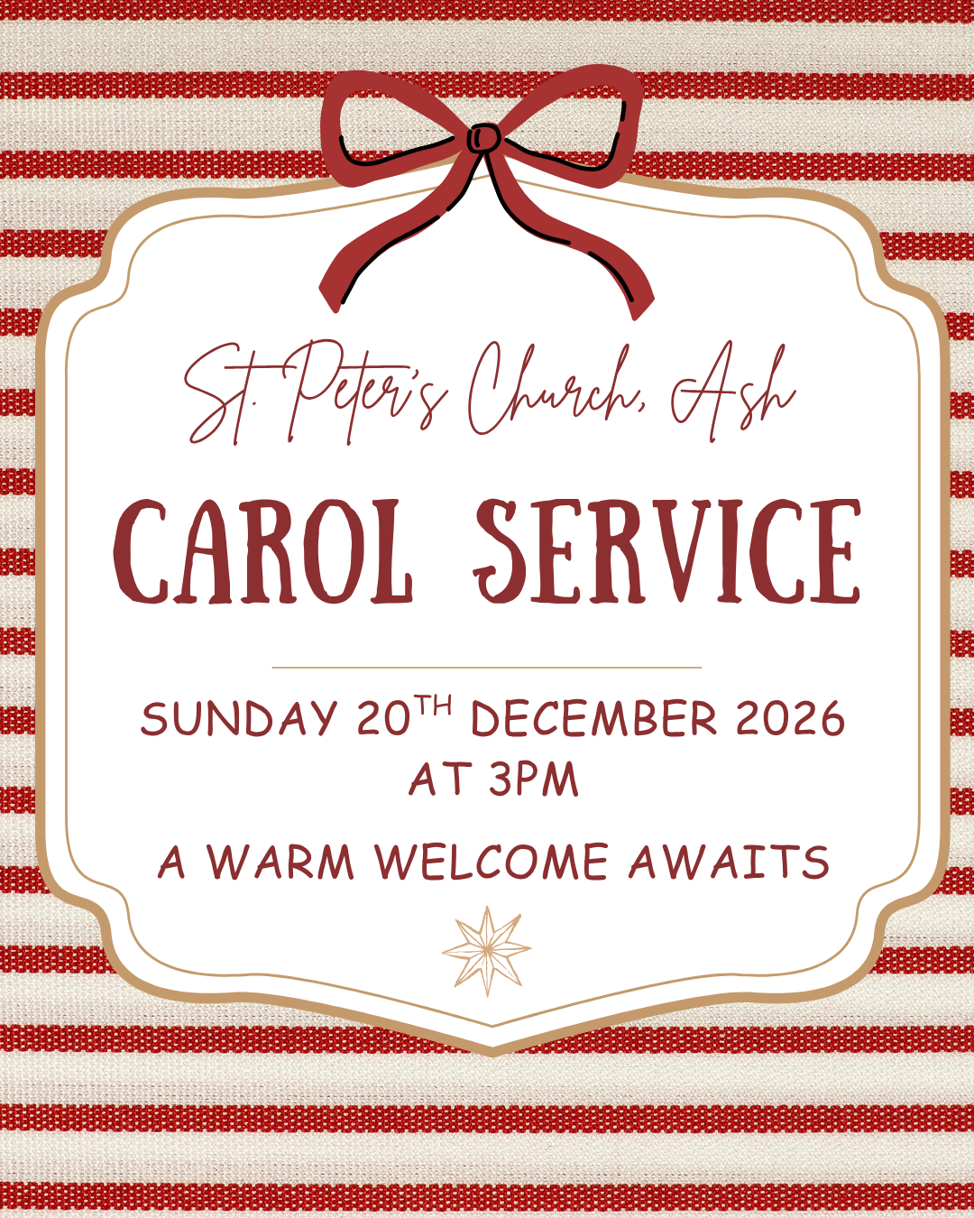 Carol Service 2026