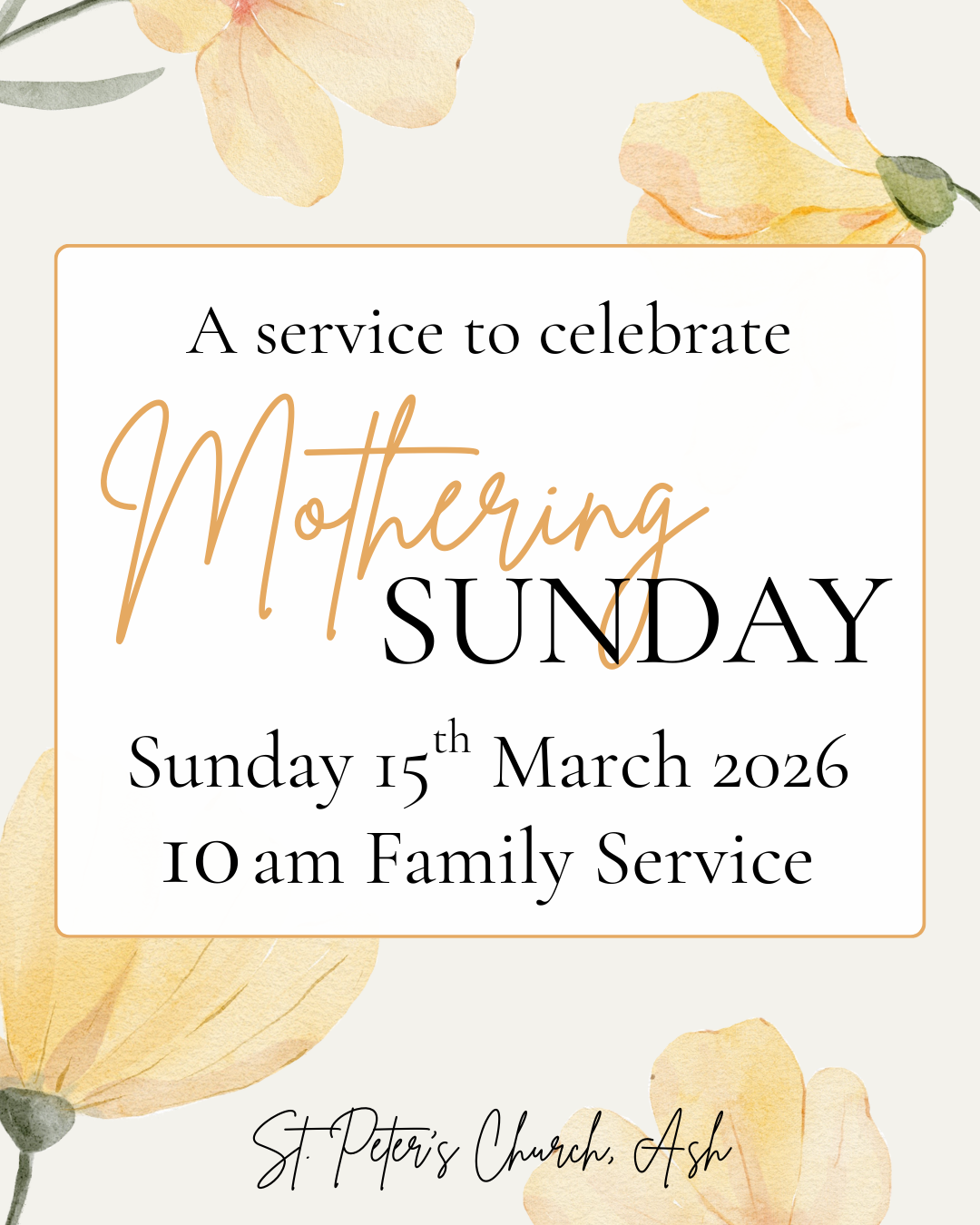 Mothering Sunday