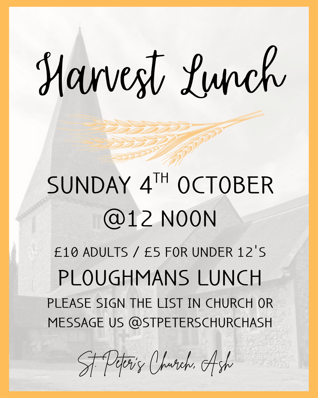 Harvest Lunch