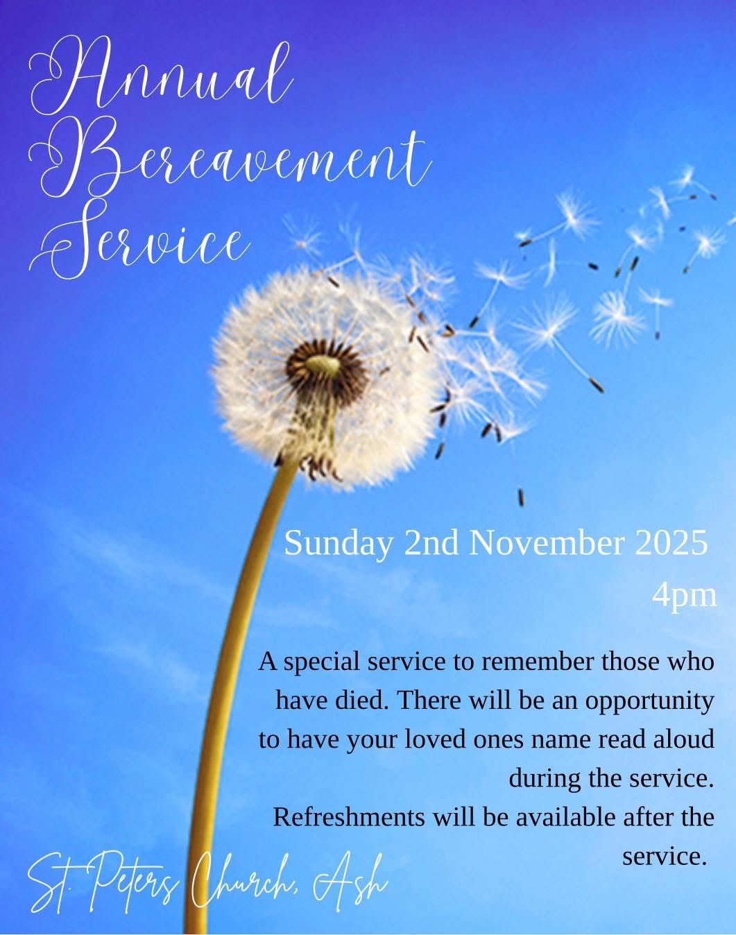 Annual Berevement Service